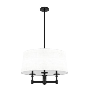 Hunter - 19702 - Four Light Pendant - Briargrove - Matte Black