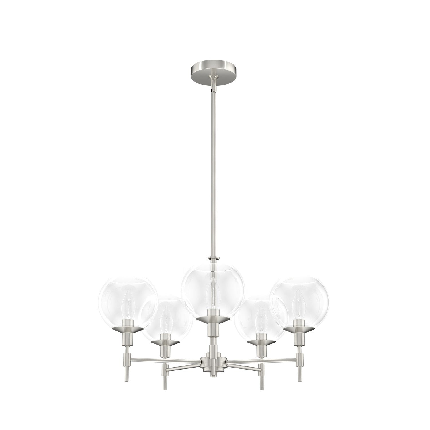 Hunter - 19742 - Five Light Chandelier - Xidane - Brushed Nickel
