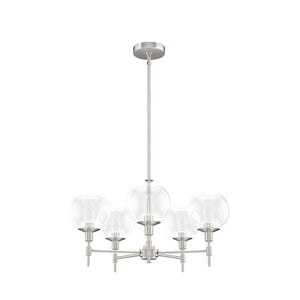 Hunter - 19742 - Five Light Chandelier - Xidane - Brushed Nickel