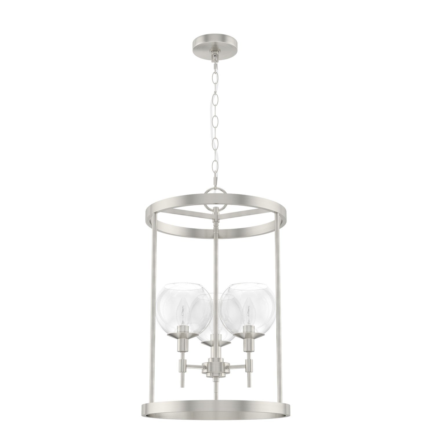 Hunter - 19750 - Three Light Pendant - Xidane - Brushed Nickel