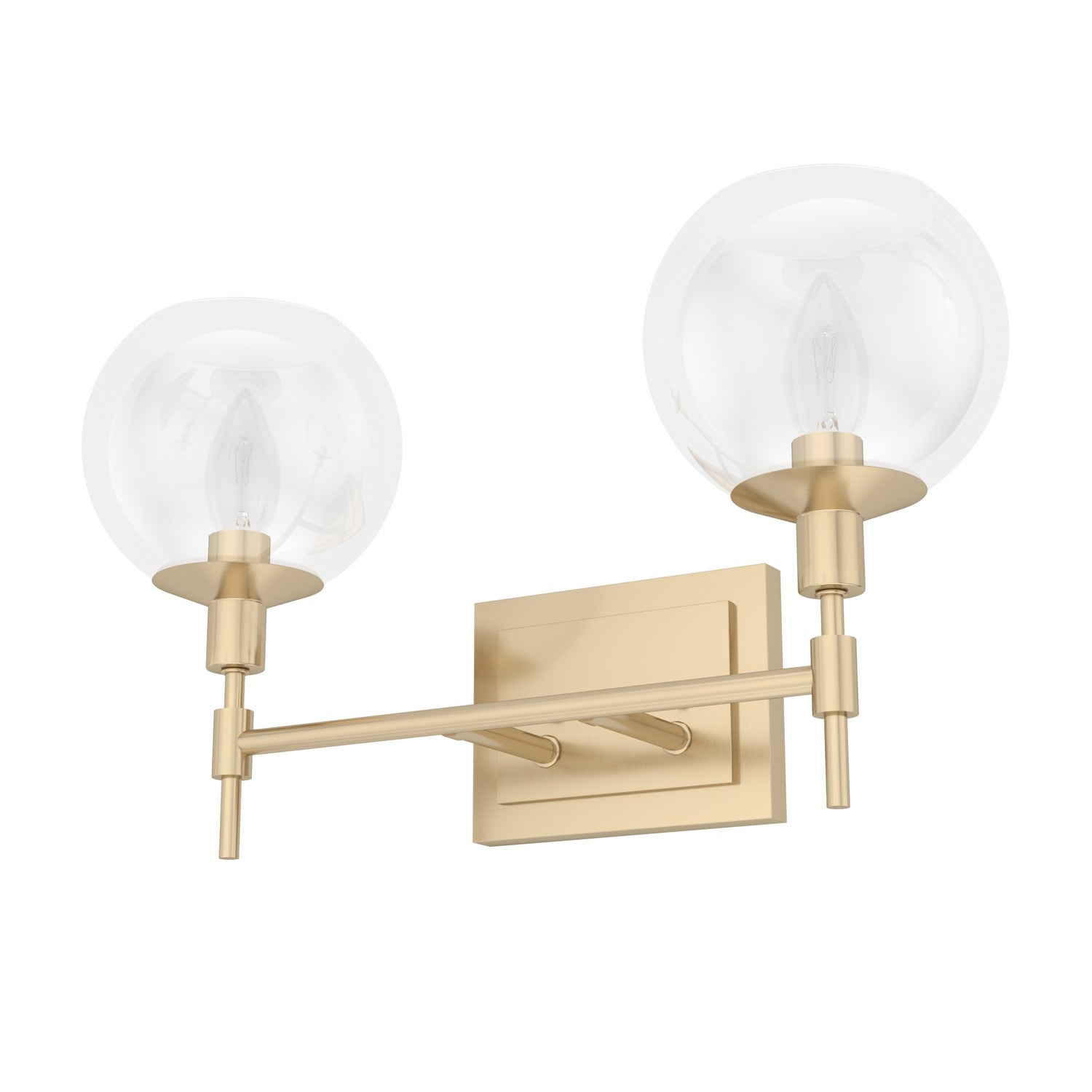 Hunter - 19761 - Two Light Bathroom Vanity - Xidane - Alturas Gold