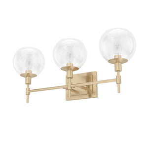 Hunter - 19763 - Three Light Bathroom Vanity - Xidane - Alturas Gold