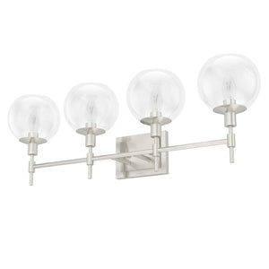 Hunter - 19766 - Four Light Bathroom Vanity - Xidane - Brushed Nickel