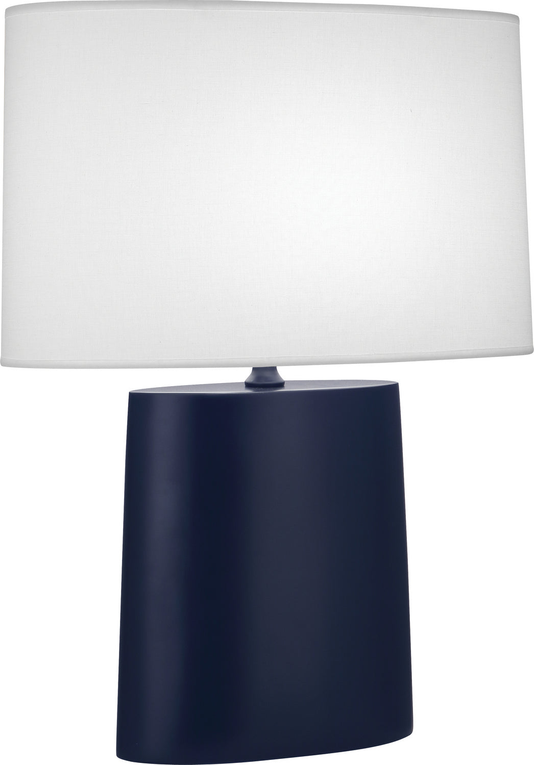 Robert Abbey - MMB03 - One Light Table Lamp - Victor - Matte Midnight Blue Glazed Ceramic