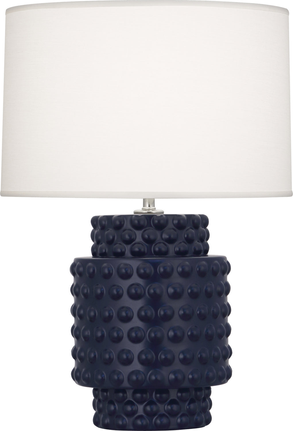 Robert Abbey - MMB09 - One Light Accent Lamp - Dolly - Matte Midnight Blue Glazed Textured Ceramic