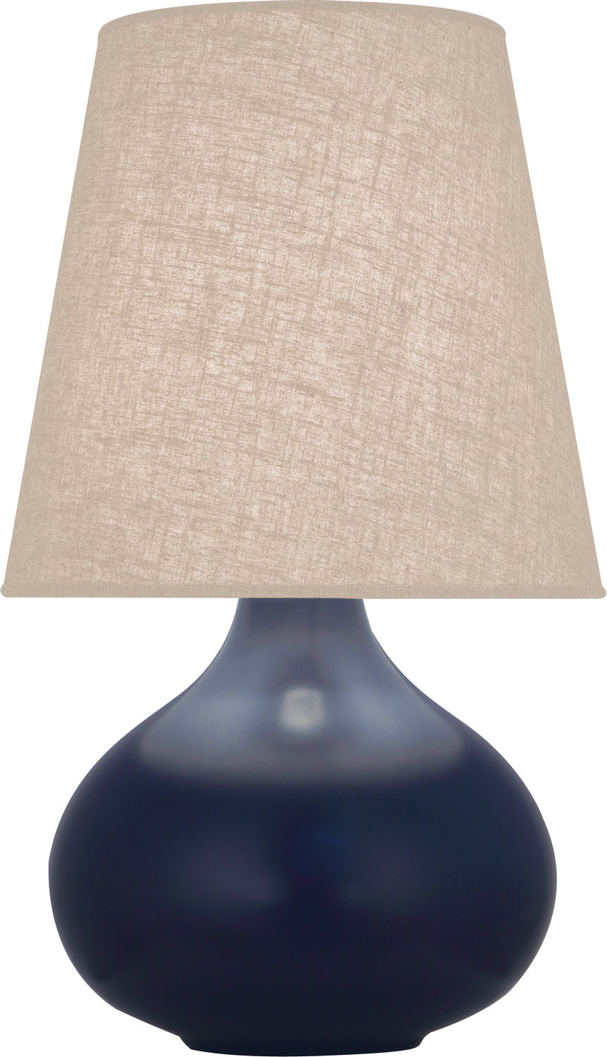 Robert Abbey - MMB91 - One Light Accent Lamp - Small June - Matte Midnight Blue Glazed Ceramic