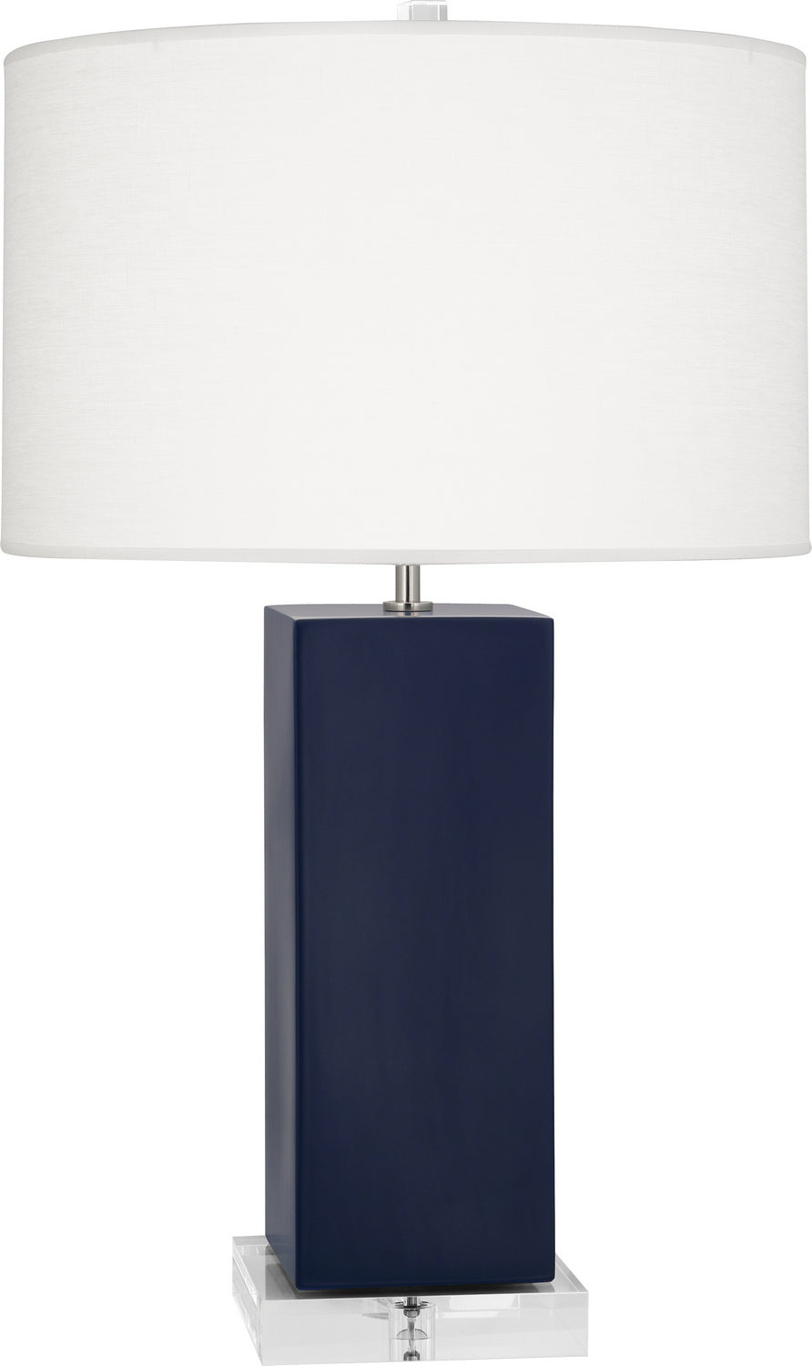 Robert Abbey - MMB95 - One Light Table Lamp - Harvey - Matte Midnight Blue Glazed Ceramic