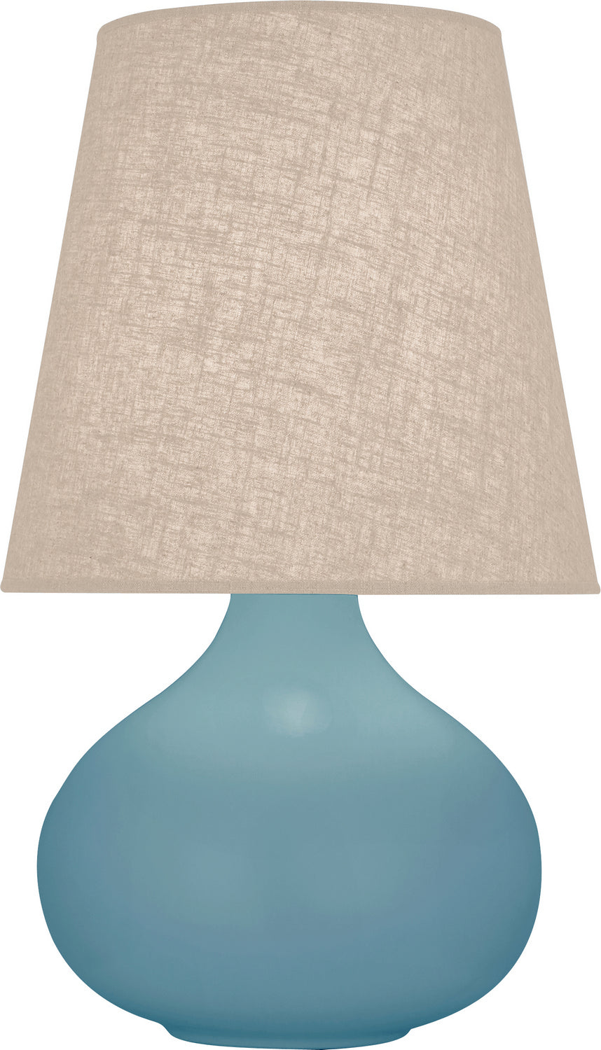 Robert Abbey - MOB91 - One Light Accent Lamp - Small June - Matte Steel Blue Glazed Ceramic