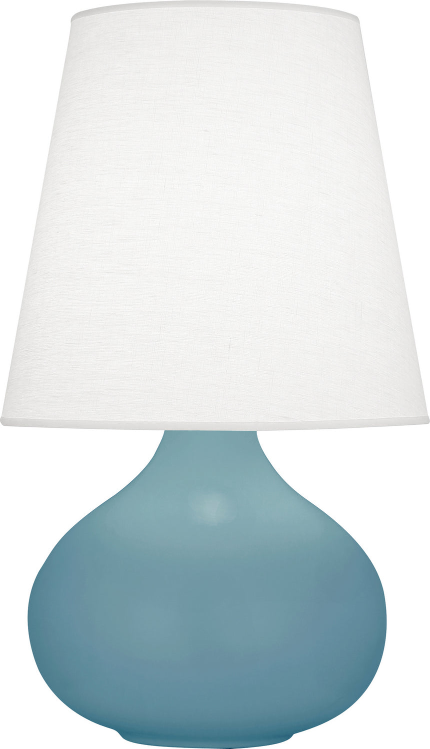 Robert Abbey - MOB93 - One Light Accent Lamp - Small June - Matte Steel Blue Glazed Ceramic