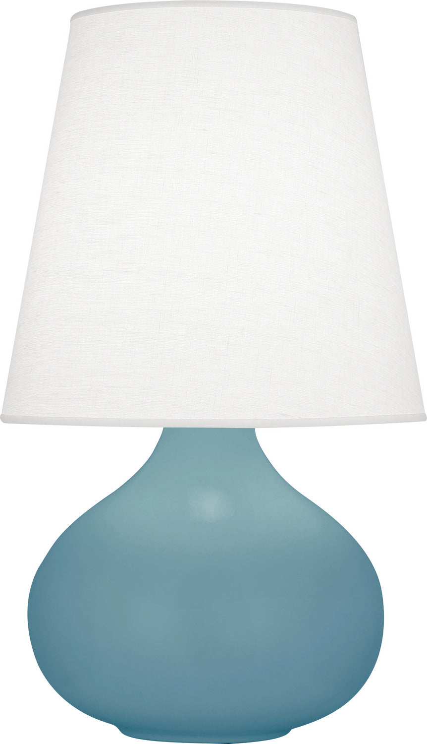 Robert Abbey - MOB93 - One Light Accent Lamp - June - Matte Steel Blue Glazed Ceramic