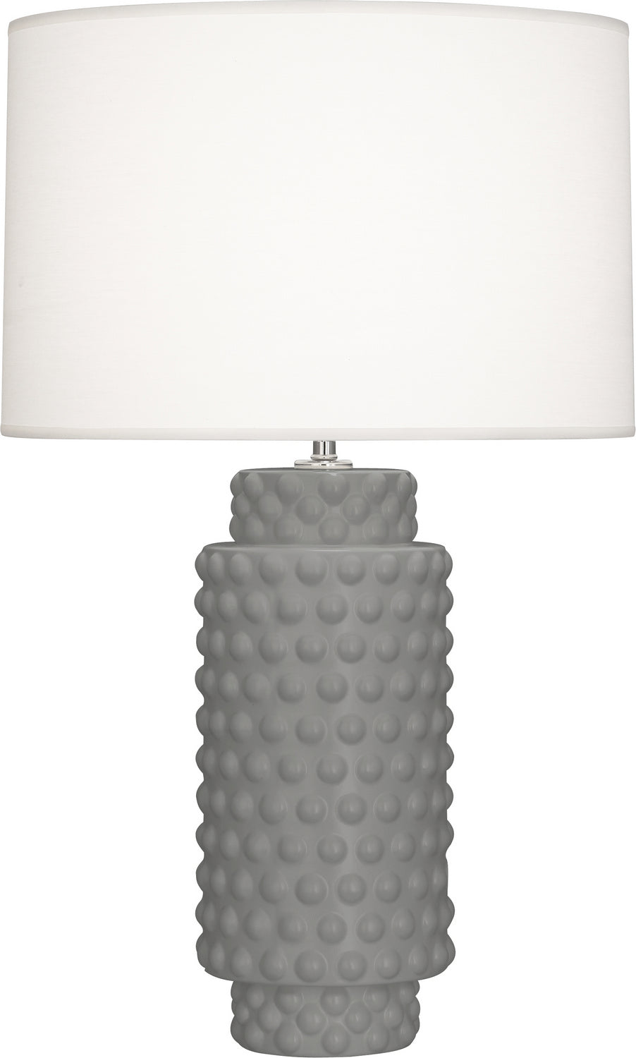 Robert Abbey - MST08 - One Light Table Lamp - Dolly - Matte Smoky Taupe Glazed Textured Ceramic