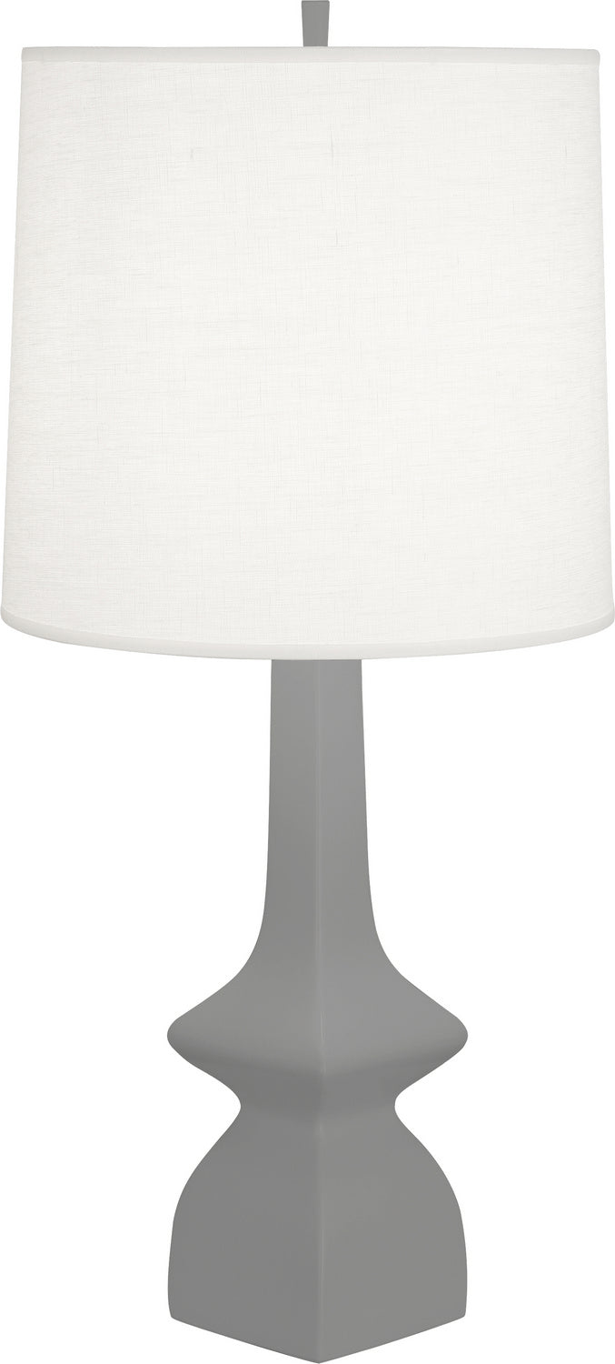 Robert Abbey - MST10 - One Light Table Lamp - Jasmine - MATTE SMOKY TAUPE GLAZED CERAMIC