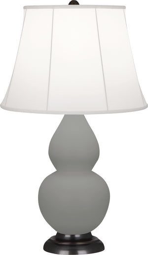 Robert Abbey - MST11 - One Light Accent Lamp - Small Double Gourd - Matte Smoky Taupe Glazed Ceramic