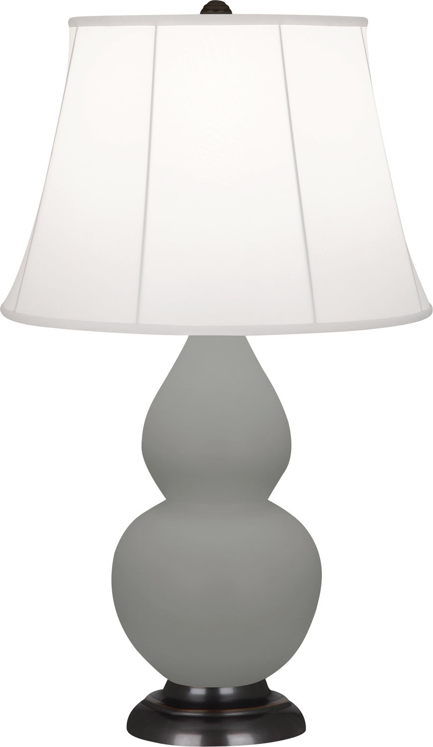 Robert Abbey - MST11 - One Light Accent Lamp - Small Double Gourd - Matte Smoky Taupe Glazed Ceramic