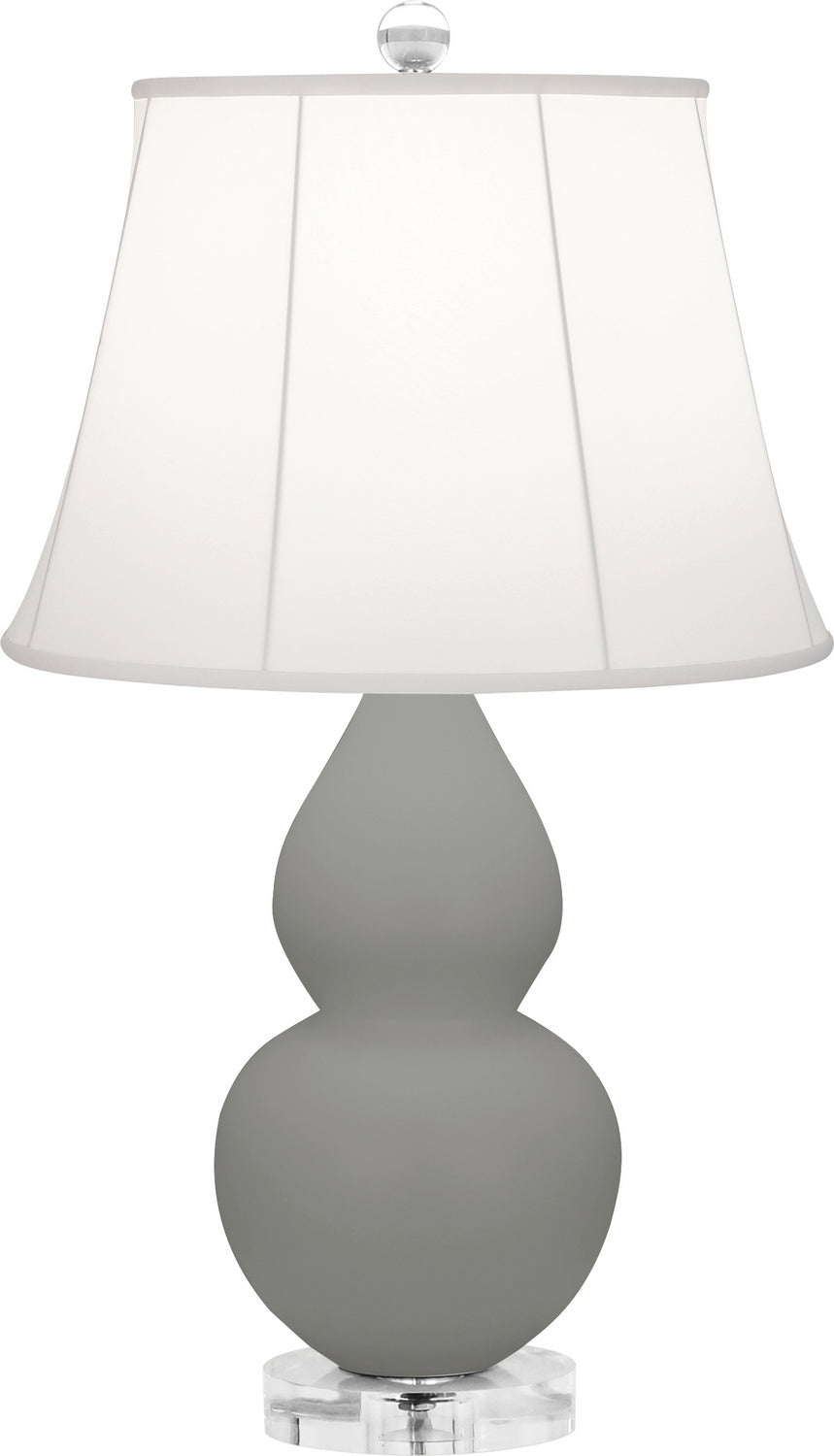 Robert Abbey - MST13 - One Light Accent Lamp - Small Double Gourd - Matte Smoky Taupe Glazed Ceramic w/Lucite Base