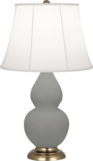 Robert Abbey - MST14 - One Light Accent Lamp - Small Double Gourd - Matte Smoky Taupe Glazed Ceramic