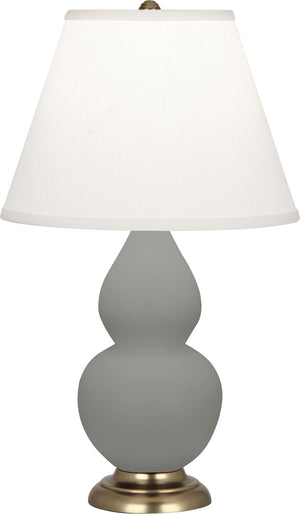 Robert Abbey - MST50 - One Light Accent Lamp - Small Double Gourd - Matte Smokey Taupe Glazed Ceramic