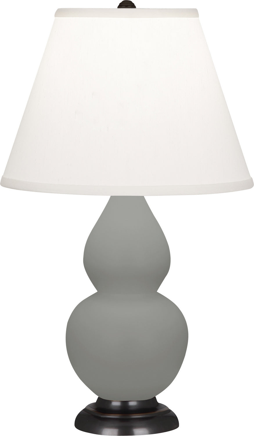 Robert Abbey - MST51 - One Light Accent Lamp - Small Double Gourd - Matte Smokey Taupe Glazed Ceramic w/Deep Patina Bronze