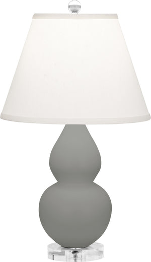 Robert Abbey - MST53 - One Light Accent Lamp - Small Double Gourd - Matte Smokey Taupe Glazed Ceramic w/Lucite Base