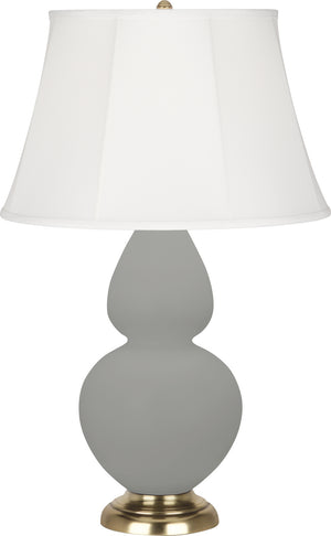 Robert Abbey - MST54 - One Light Table Lamp - Double Gourd - Matte Smoky Taupe Glazed Ceramic