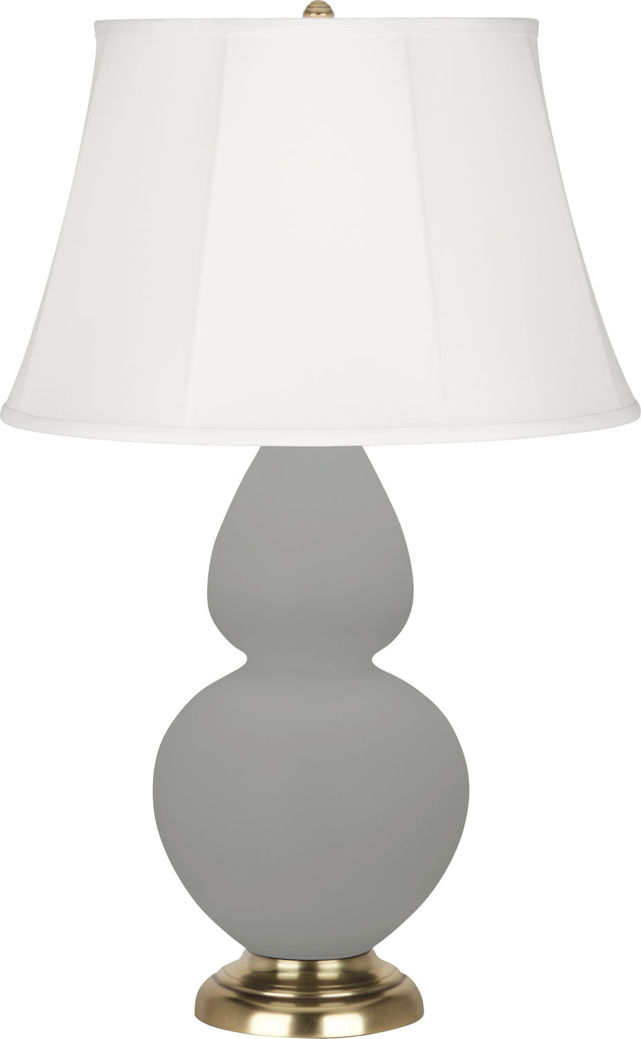 Robert Abbey - MST54 - One Light Table Lamp - Double Gourd - Matte Smoky Taupe Glazed Ceramic