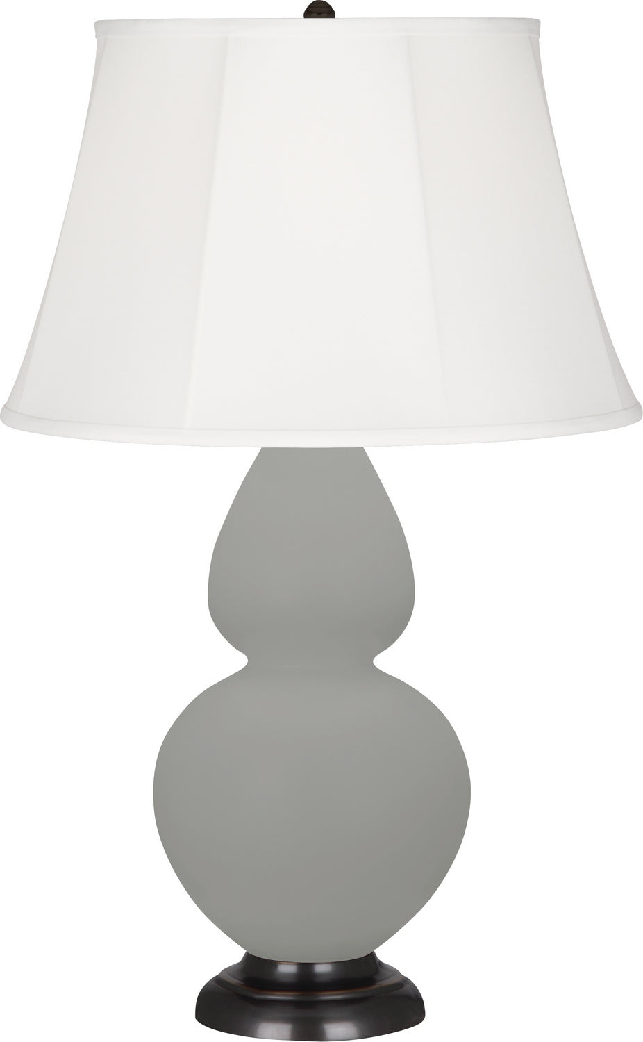 Robert Abbey - MST56 - One Light Table Lamp - Double Gourd - Matte Smoky Taupe Glazed Ceramic