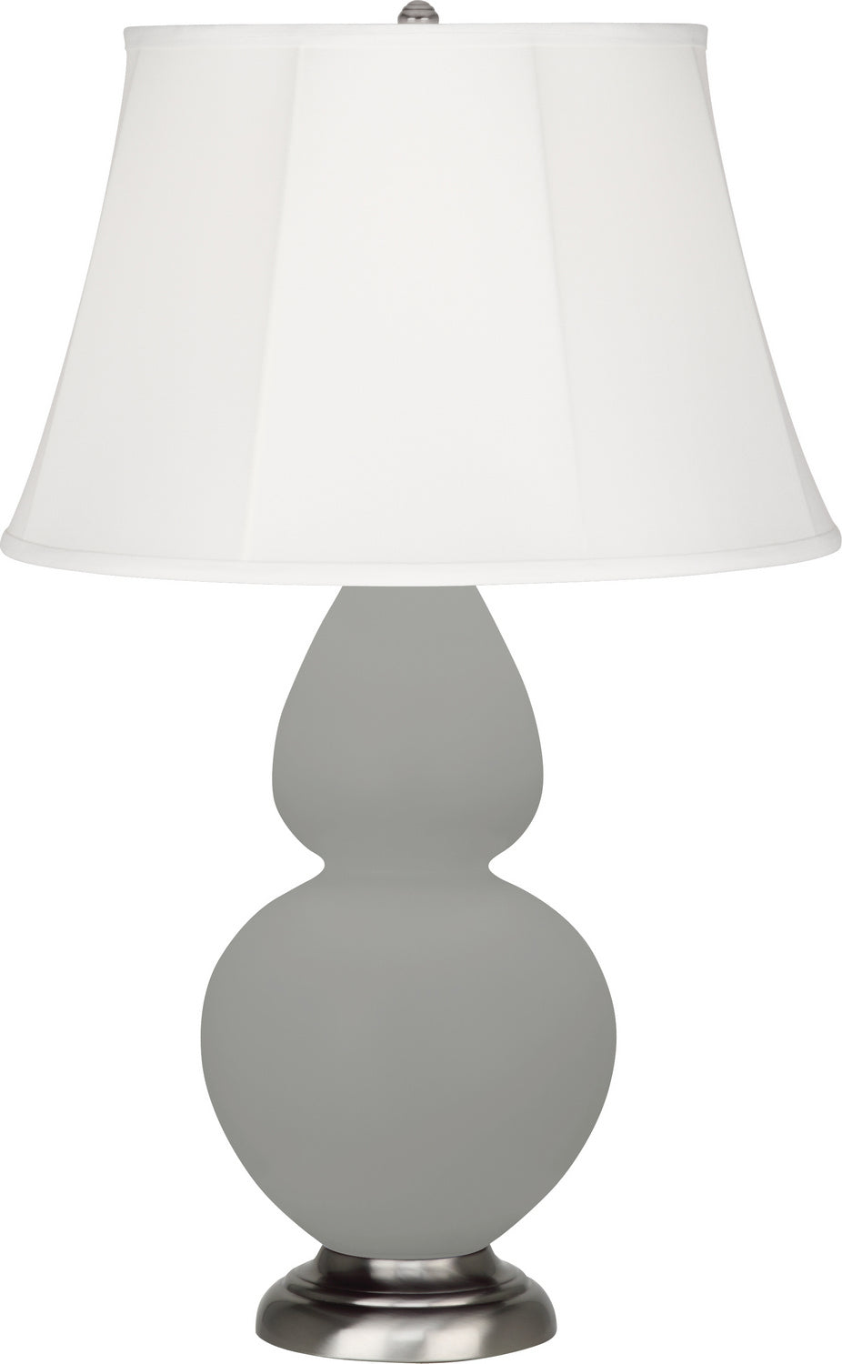 Robert Abbey - MST58 - One Light Table Lamp - Double Gourd - Matte Smoky Taupe Glazed Ceramic