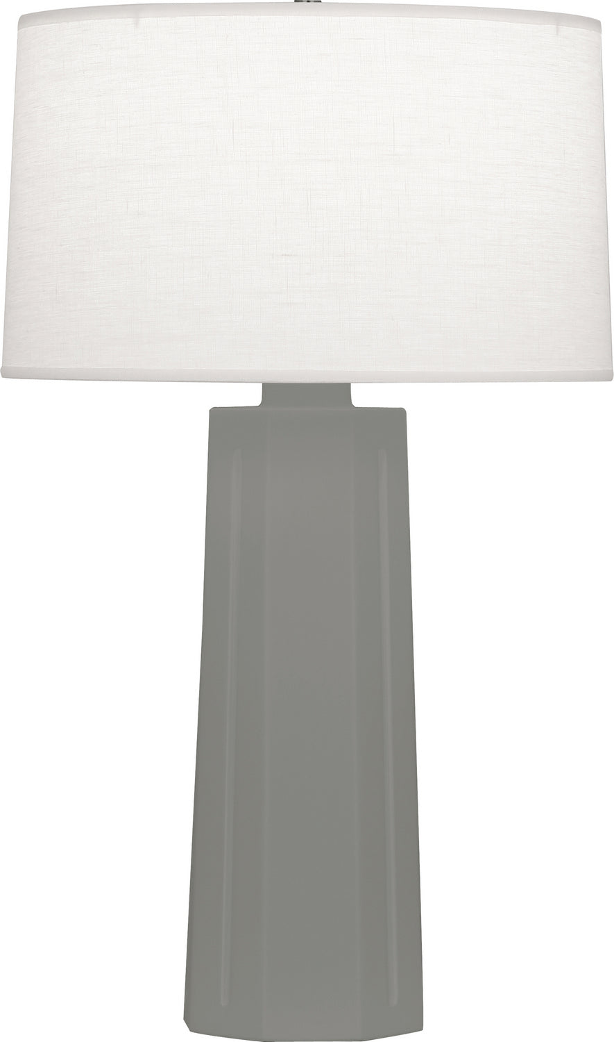 Robert Abbey - MST60 - One Light Table Lamp - Mason - Matte Smoky Taupe Glazed Ceramic