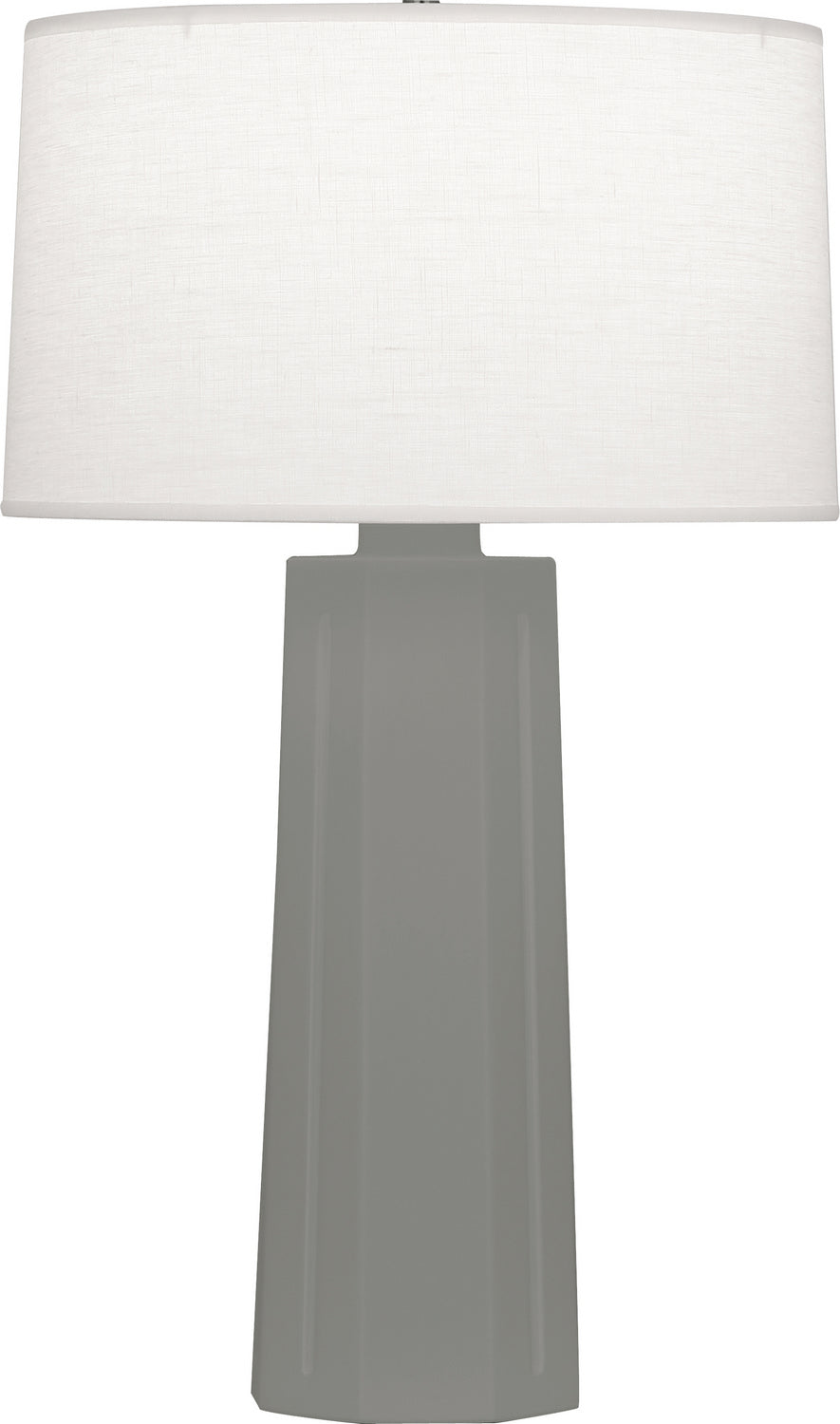 Robert Abbey - MST60 - One Light Table Lamp - Mason - Matte Smokey Taupe Glazed Ceramic