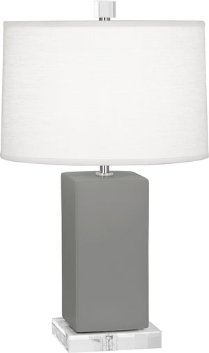 Robert Abbey - MST90 - One Light Accent Lamp - Harvey - Matte Smoky Taupe Glazed Ceramic