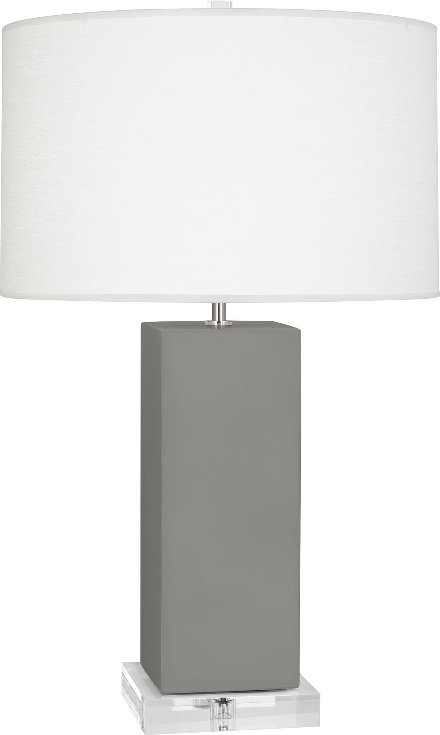 Robert Abbey - MST95 - One Light Table Lamp - Harvey - Matte Smokey Taupe Glazed Ceramic
