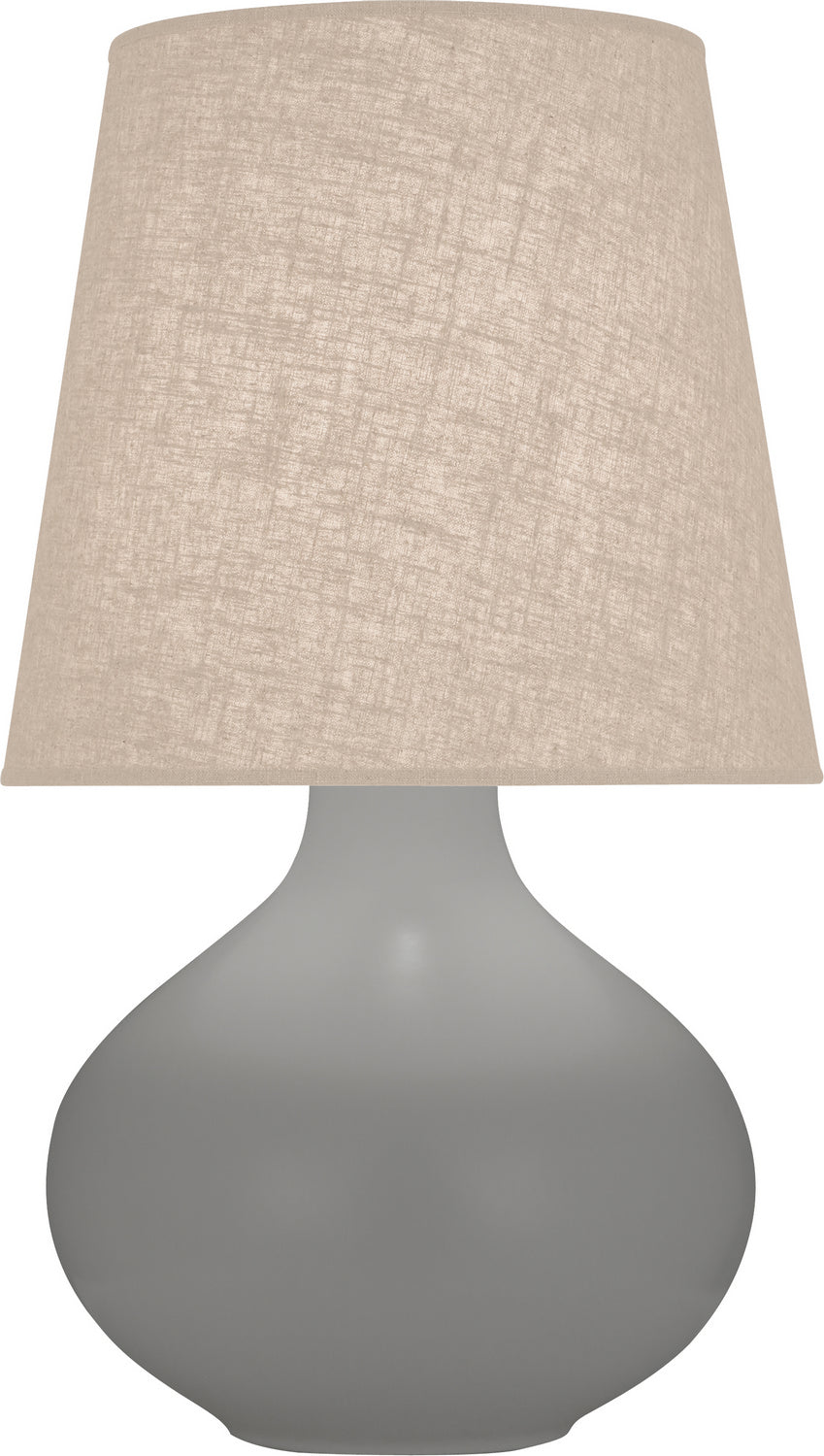 Robert Abbey - MST98 - One Light Table Lamp - June - Matte Smoky Taupe Glazed Ceramic