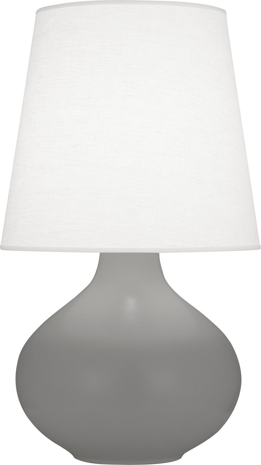 Robert Abbey - MST99 - One Light Table Lamp - June - Matte Smoky Taupe Glazed Ceramic