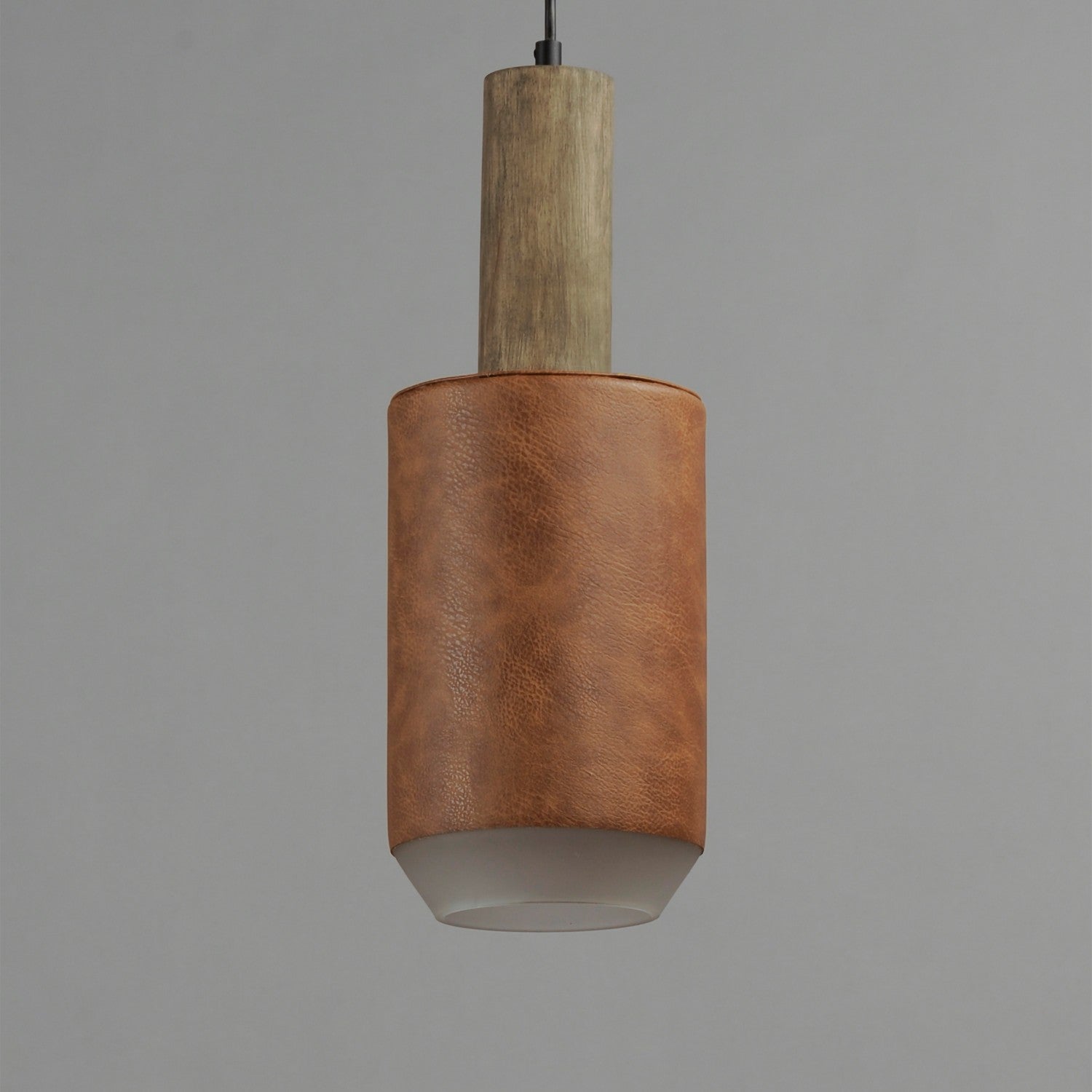 Maxim - 10092WWDTN - LED Pendant - Scout - Weathered Wood / Tan Leather