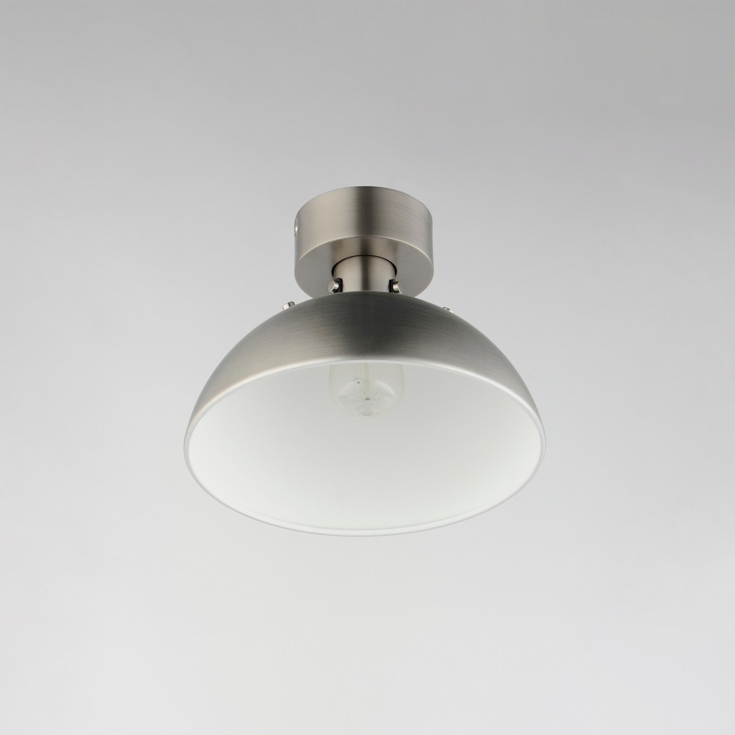 Maxim - 12040SN - One Light Flush Mount - Dawn - Satin Nickel