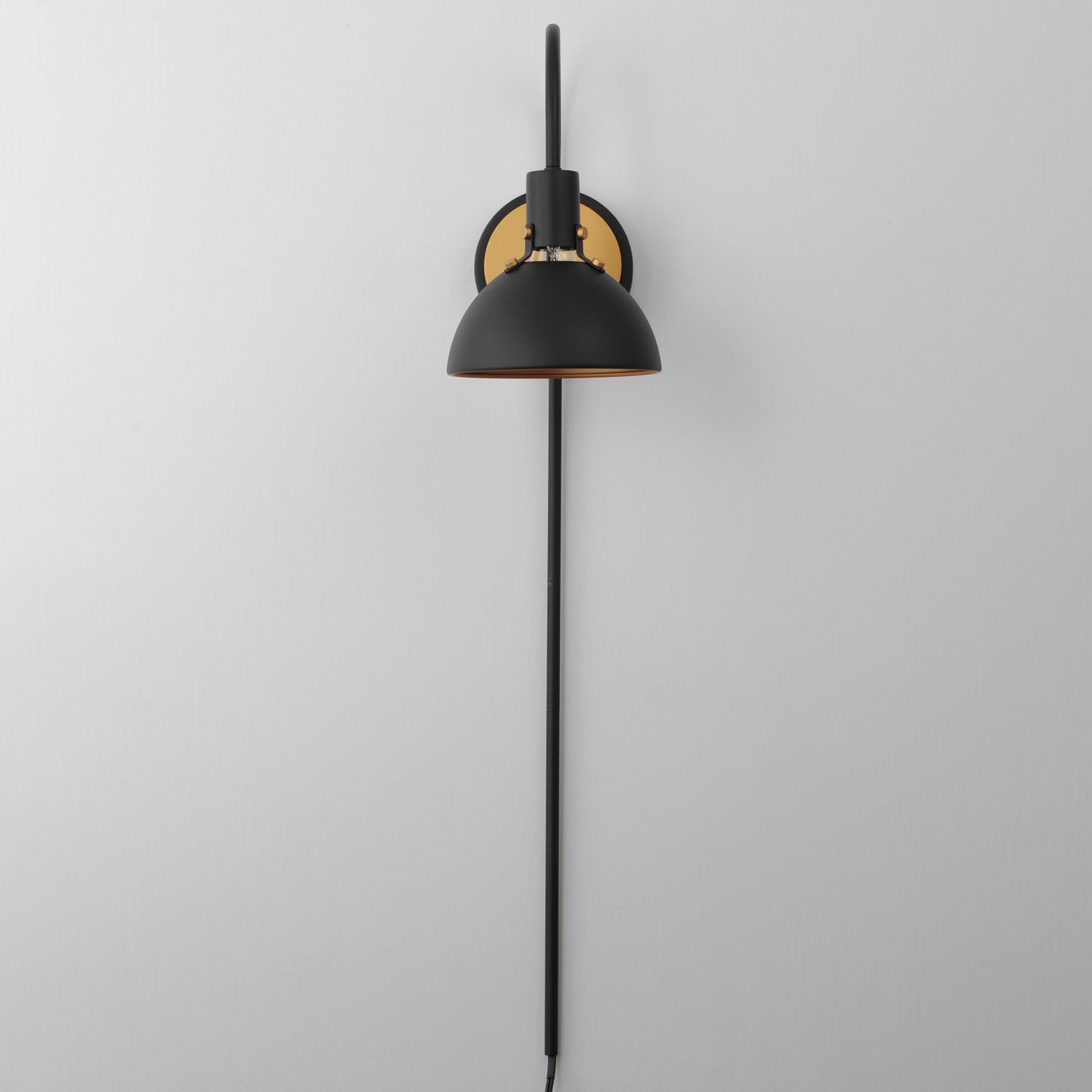 Maxim - 12041ABBK - One Light Wall Sconce - Dawn - Antique Brass / Black