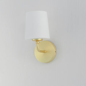 Maxim - 12091SWSBR - One Light Wall Sconce - Bristol - Satin Brass