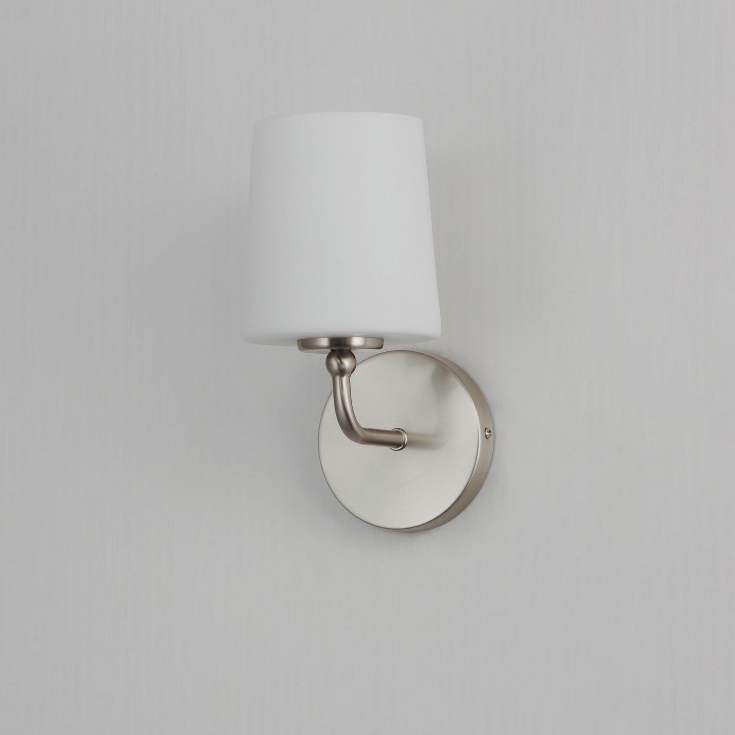 Maxim - 12091SWSN - One Light Wall Sconce - Bristol - Satin Nickel