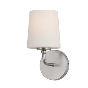 Maxim - 12091SWSN - One Light Wall Sconce - Bristol - Satin Nickel