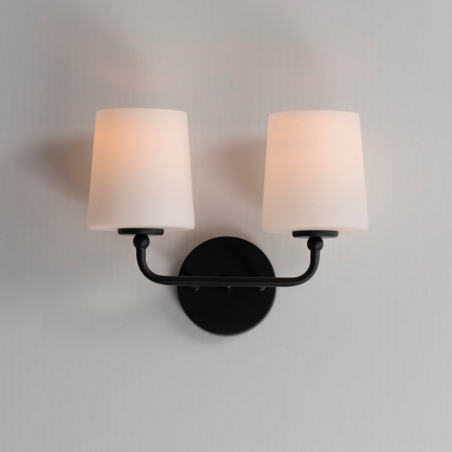 Maxim - 12092SWBK - Two Light Wall Sconce - Bristol - Black