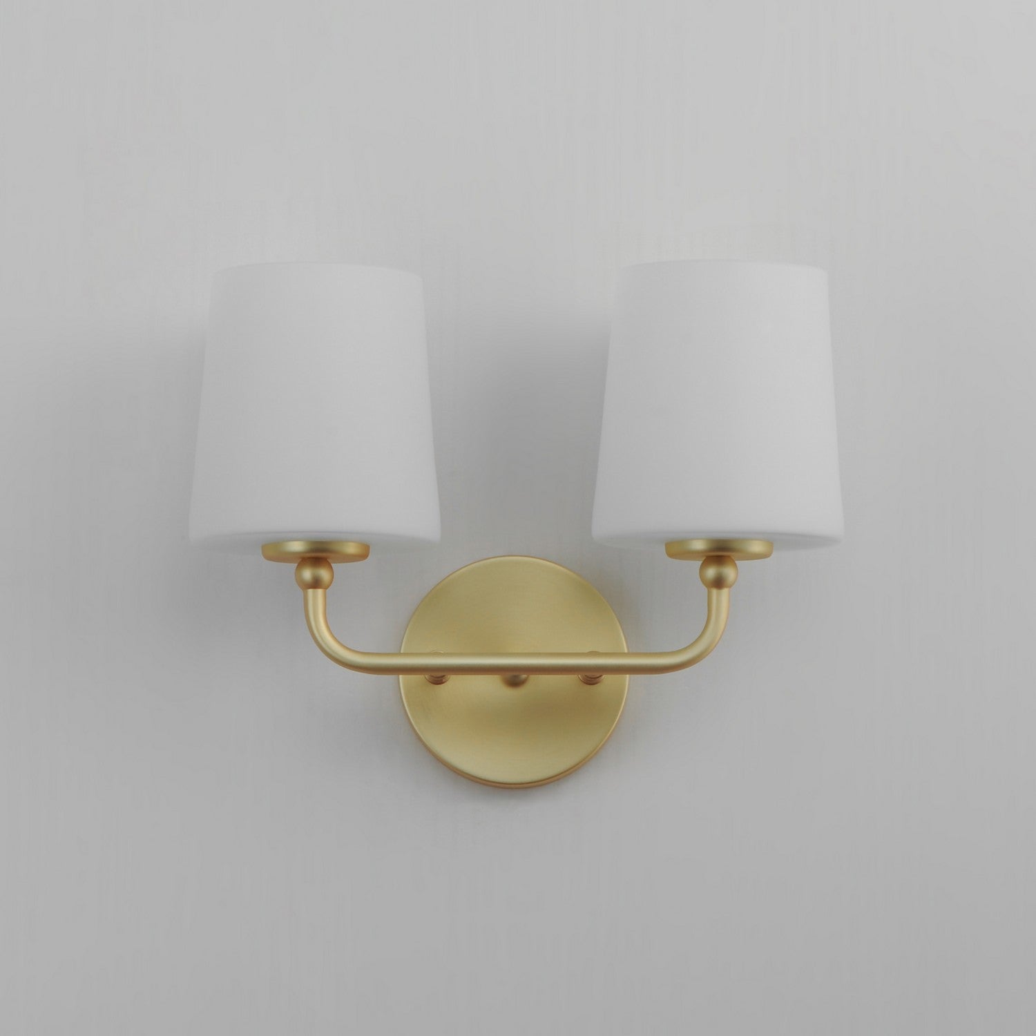 Maxim - 12092SWSBR - Two Light Wall Sconce - Bristol - Satin Brass