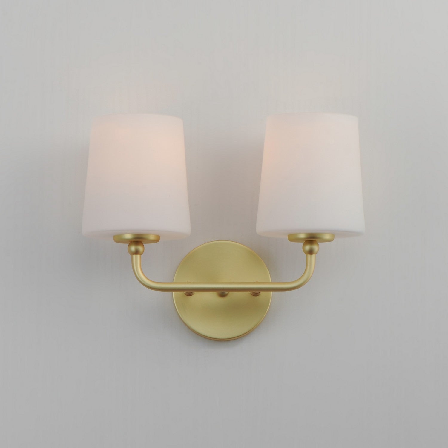 Maxim - 12092SWSBR - Two Light Wall Sconce - Bristol - Satin Brass