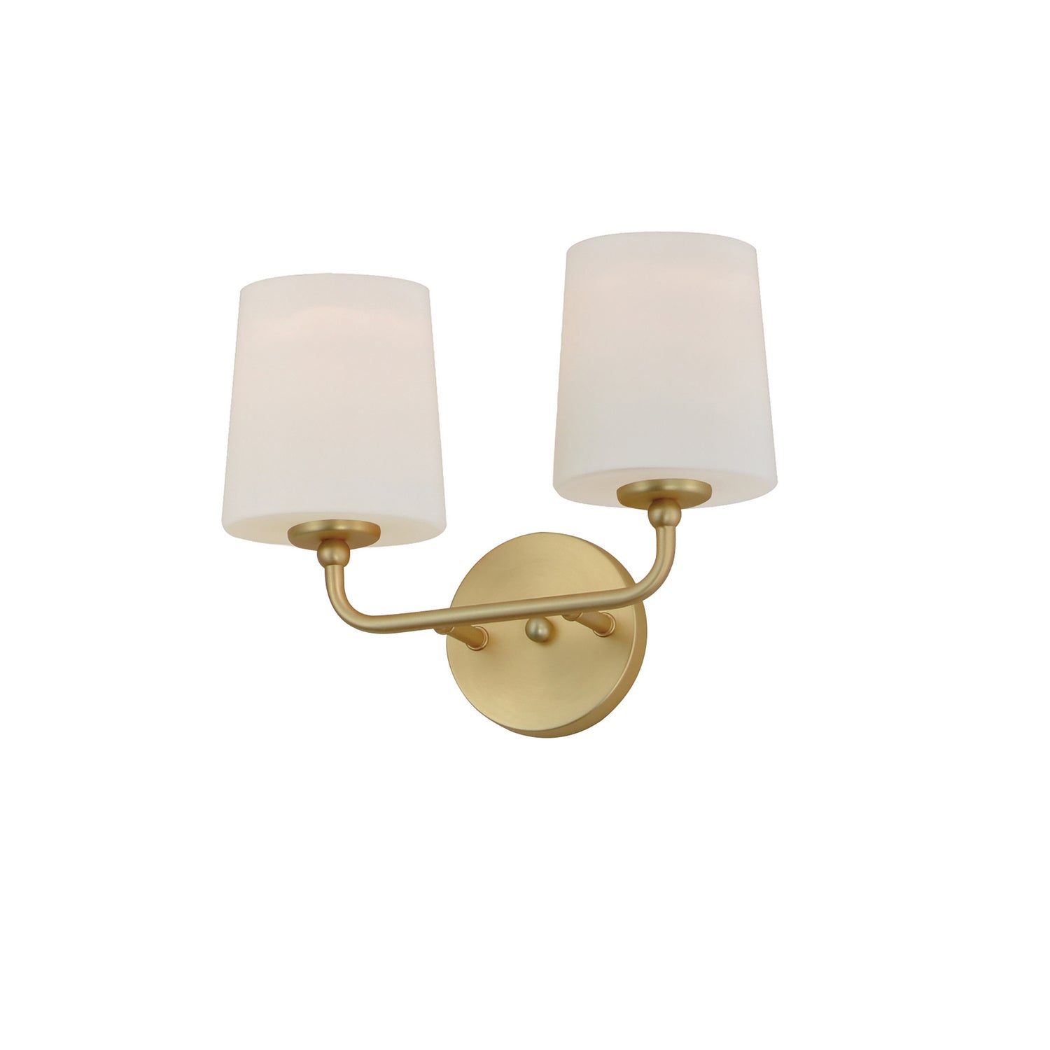 Maxim - 12092SWSBR - Two Light Wall Sconce - Bristol - Satin Brass