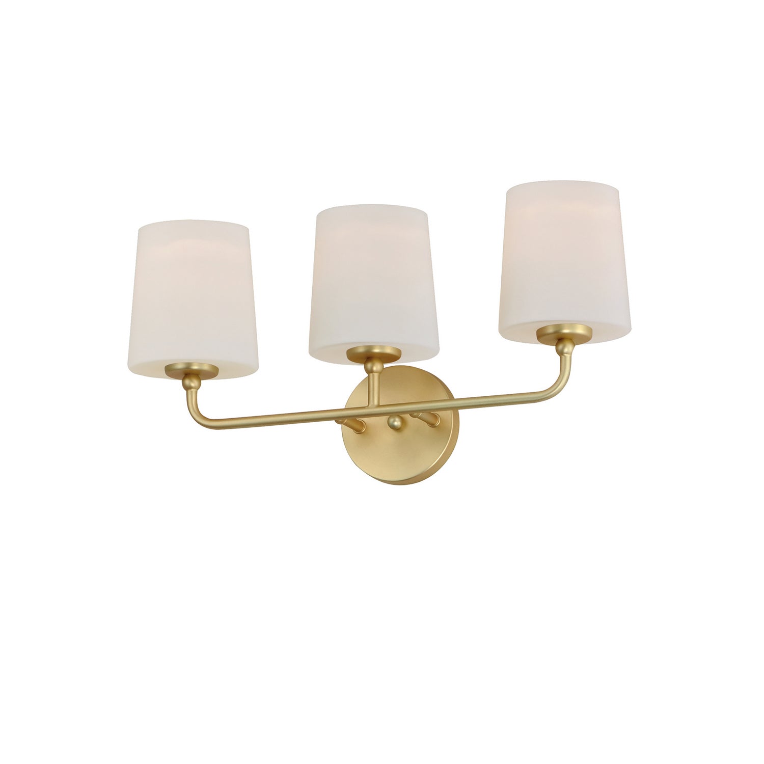 Maxim - 12093SWSBR - Three Light Bath Vanity - Bristol - Satin Brass