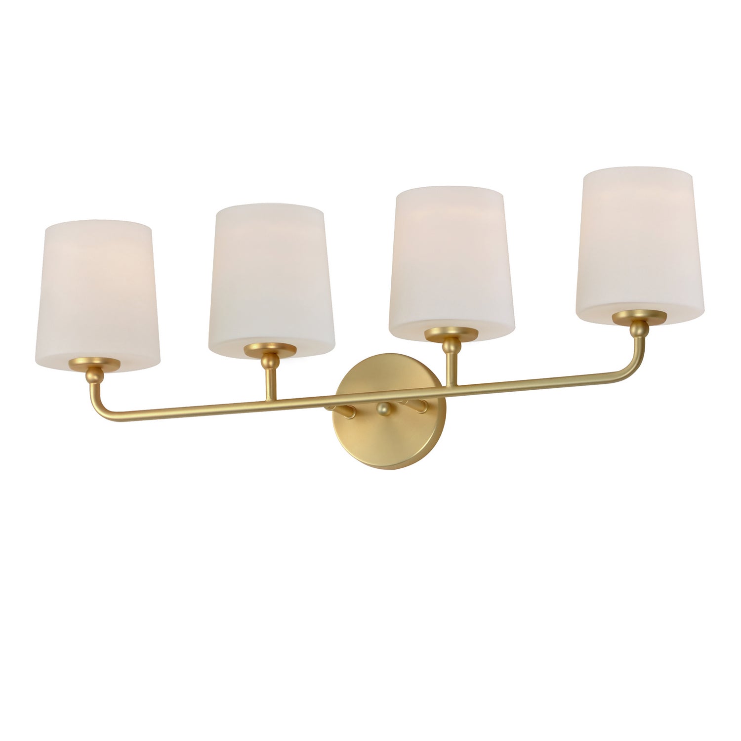 Maxim - 12094SWSBR - Four Light Bath Vanity - Bristol - Satin Brass