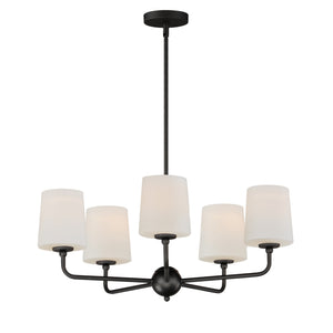 Maxim - 12095SWAR - Five Light Chandelier - Bristol - Anthracite