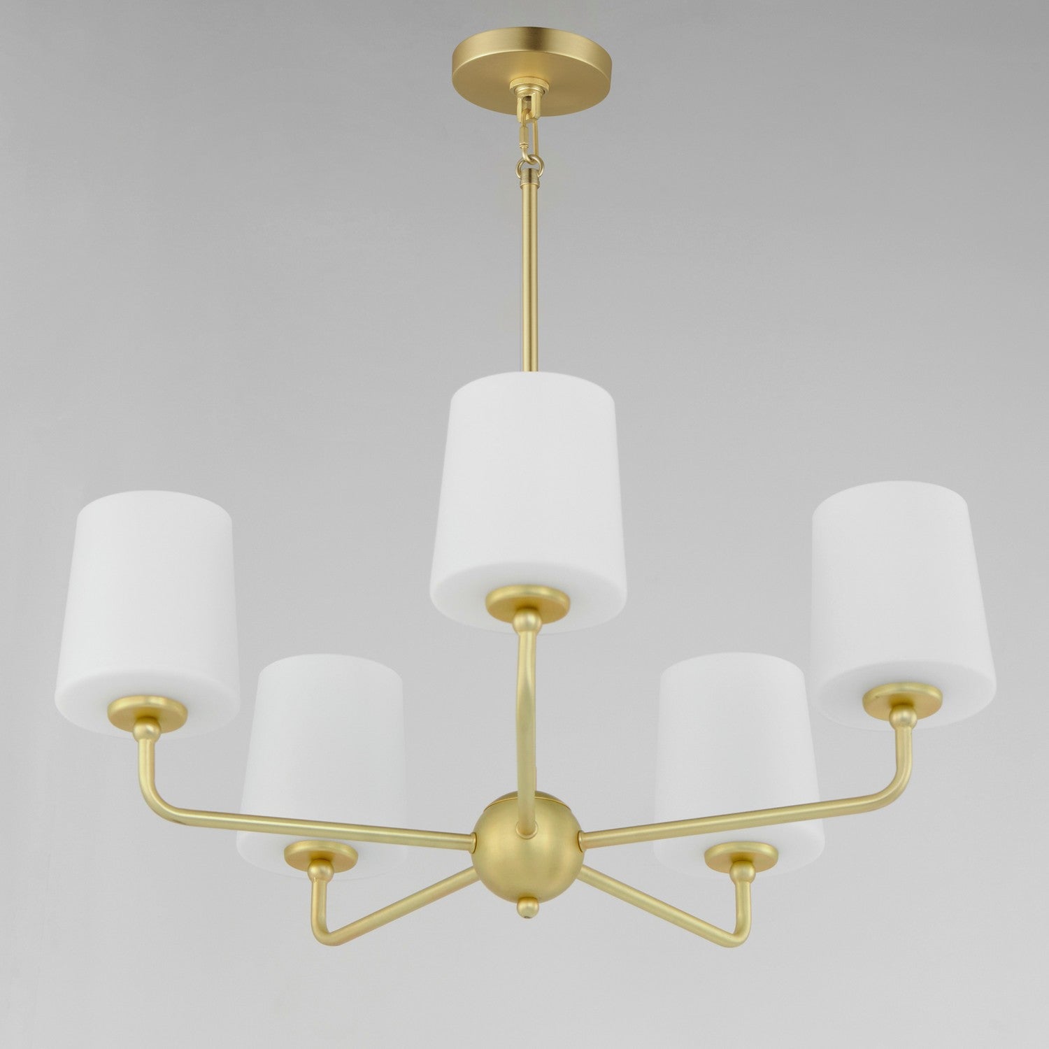 Maxim - 12095SWSBR - Five Light Chandelier - Bristol - Satin Brass