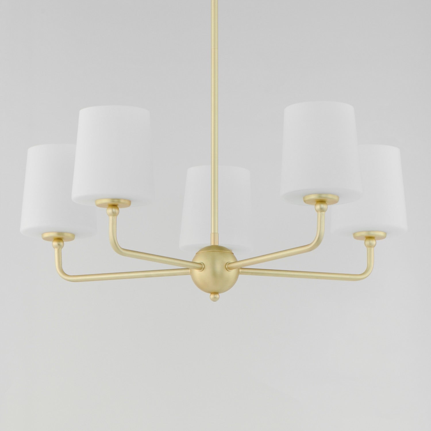 Maxim - 12095SWSBR - Five Light Chandelier - Bristol - Satin Brass