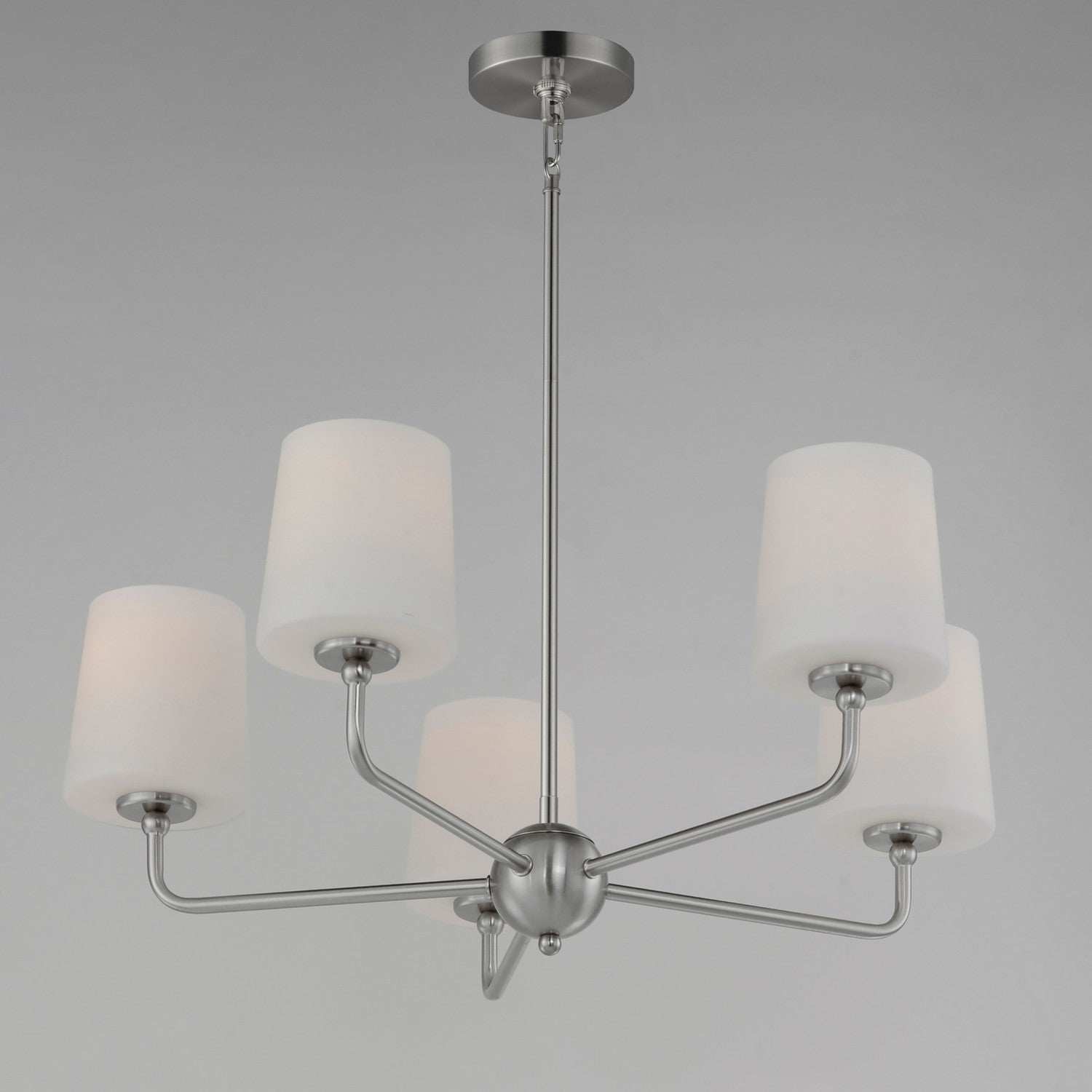 Maxim - 12095SWSN - Five Light Chandelier - Bristol - Satin Nickel