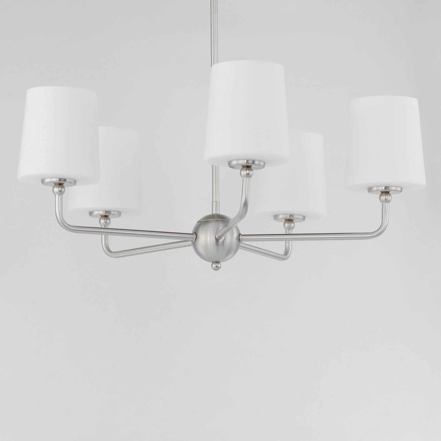 Maxim - 12095SWSN - Five Light Chandelier - Bristol - Satin Nickel